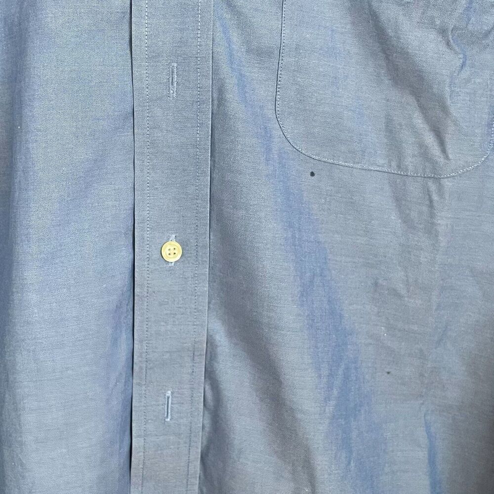 Brooks Brothers Mens Shirt Medium Blue Long Sleeves Button Down Original Polo - Picture 9 of 12